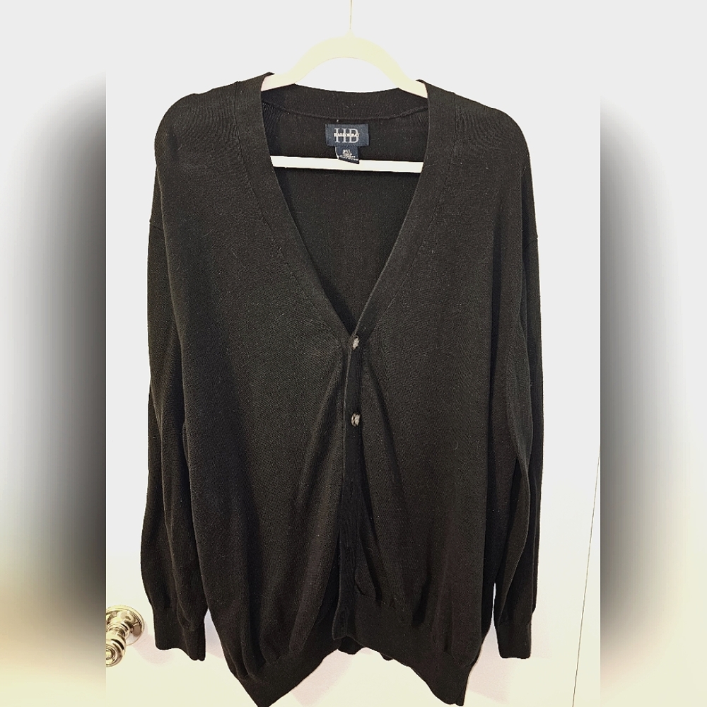 Mens Cardigan 3XL Navy Blue EUC